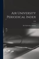 Air University Periodical Index; 1978