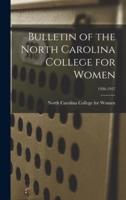 Bulletin of the North Carolina College for Women; 1926-1927