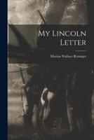 My Lincoln Letter