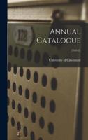 Annual Catalogue; 1920-21