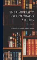 The University of Colorado Studies; V. 4 1906/07