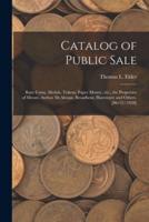 Catalog of Public Sale