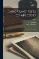 Important Pests of Apricots
