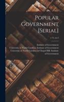 Popular Government [Serial]; V.74, No.3