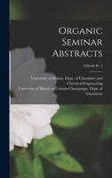 Organic Seminar Abstracts; 1959-60 Pt. 2