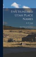 Five Hundred Utah Place Names