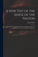 A New Test of the Sence of the Nation