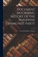 Document Describing History of the Philippine Communist Party