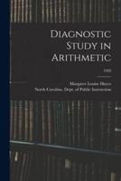 Diagnostic Study in Arithmetic; 1928