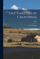 Oat Varieties in California; B467