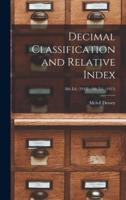 Decimal Classification and Relative Index; 8th Ed. (1913) - 9th Ed. (1915)