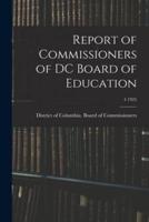 Report of Commissioners of DC Board of Education; 4 1925