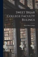 Sweet Briar College Faculty Rulings