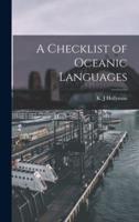 A Checklist of Oceanic Languages