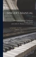 Singer's Manual; 2