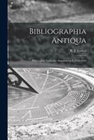 Bibliographia Antiqua