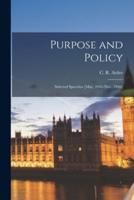 Purpose and Policy