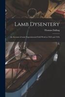 Lamb Dysentery