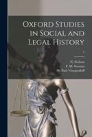 Oxford Studies in Social and Legal History; 4