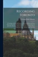Recording Toronto