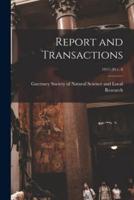 Report and Transactions; 1917-20 V. 8