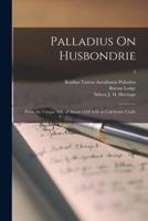 Palladius On Husbondrie