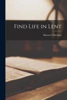 Find Life in Lent