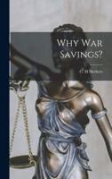 Why War Savings?