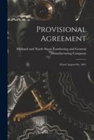 Provisional Agreement [Microform]