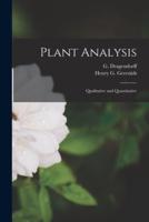 Plant Analysis: Qualitative and Quantitative
