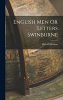 English Men Or Letters Swinburne