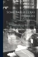 Some Early Texas Families