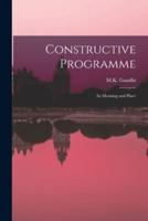 Constructive Programme