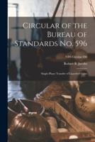 Circular of the Bureau of Standards No. 596