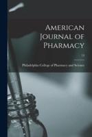 American Journal of Pharmacy; 13