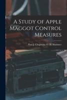 A Study of Apple Maggot Control Measures