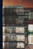 The Symons Family in America