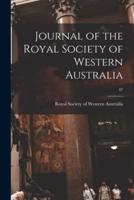 Journal of the Royal Society of Western Australia; 47