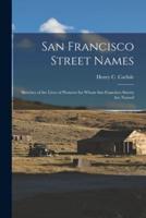 San Francisco Street Names