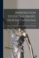 Annexation Study, Salisbury, North Carolina
