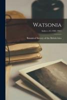 Watsonia; Index V.16 (1986-1987)