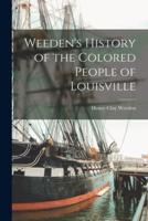 Weeden's History of the Colored People of Louisville