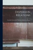Dispersion Relations