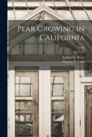 Pear Growing in California; E122