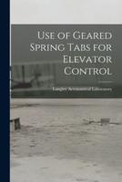Use of Geared Spring Tabs for Elevator Control