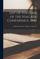 List of Stations of the Niagara Conference, 1886 [Microform]