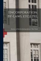 [Incorporation. By-Laws, Etc.] 1911, 1921; 1911
