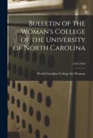 Bulletin of the Woman's College of the University of North Carolina; 1933-1934