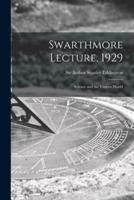 Swarthmore Lecture, 1929