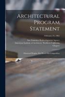 Architectural Program Statement